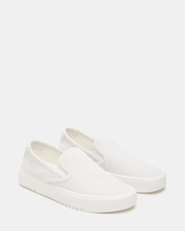 Steve Madden Murphy White Suede