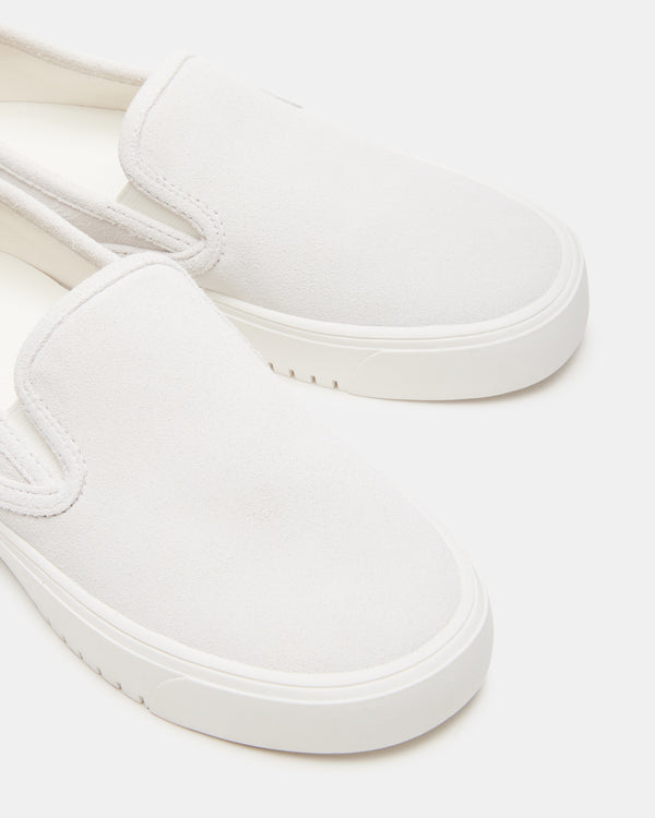 Steve Madden Murphy White Suede