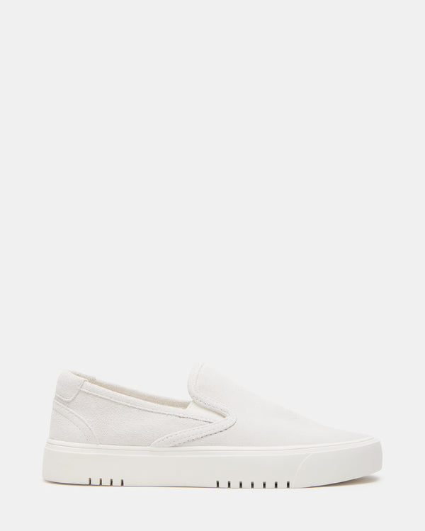 Steve Madden Murphy White Suede