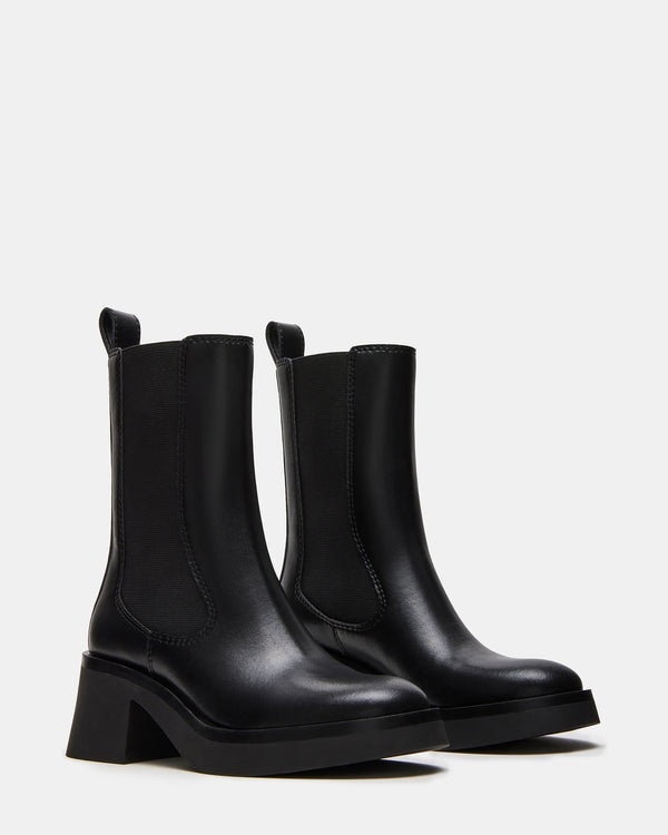 Steve Madden Murray Black Leather