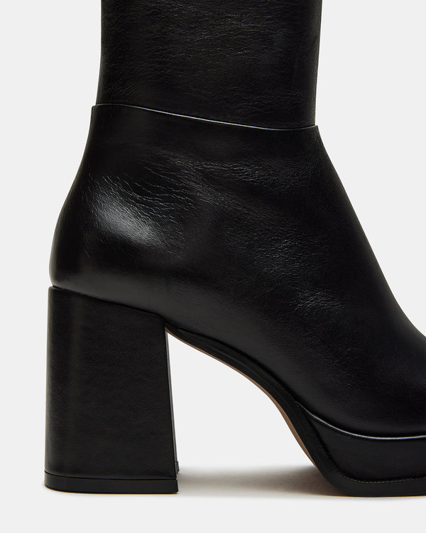 Steve Madden Mystery Black Leather