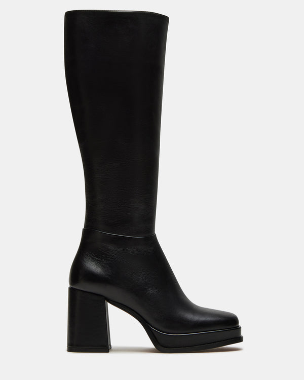 Steve Madden Mystery Black Leather