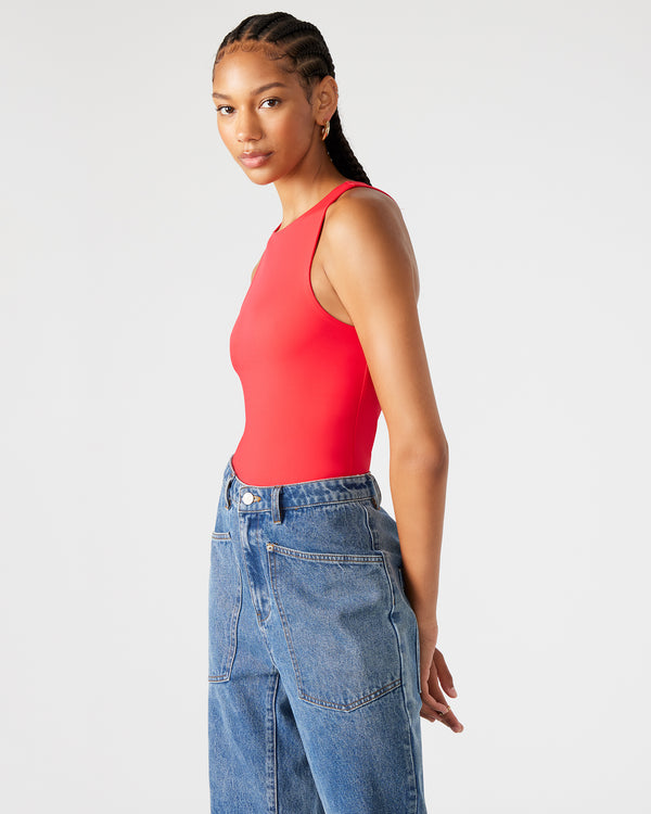Steve Madden Nico Bodysuit Red NICOBODYSUIT