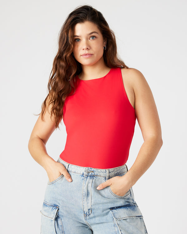 Steve Madden Nico Bodysuit Red NICOBODYSUIT