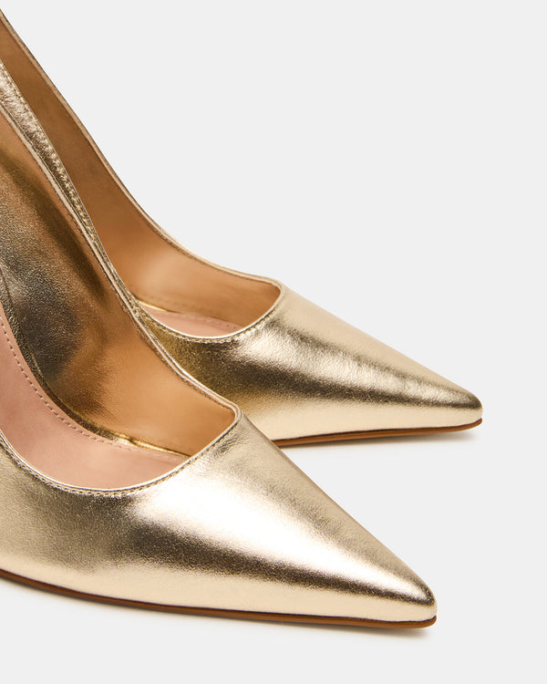 Steve Madden Noir Gold Leather