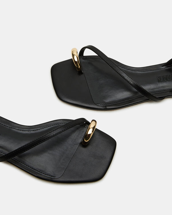 Steve Madden Odyssey Black Leather