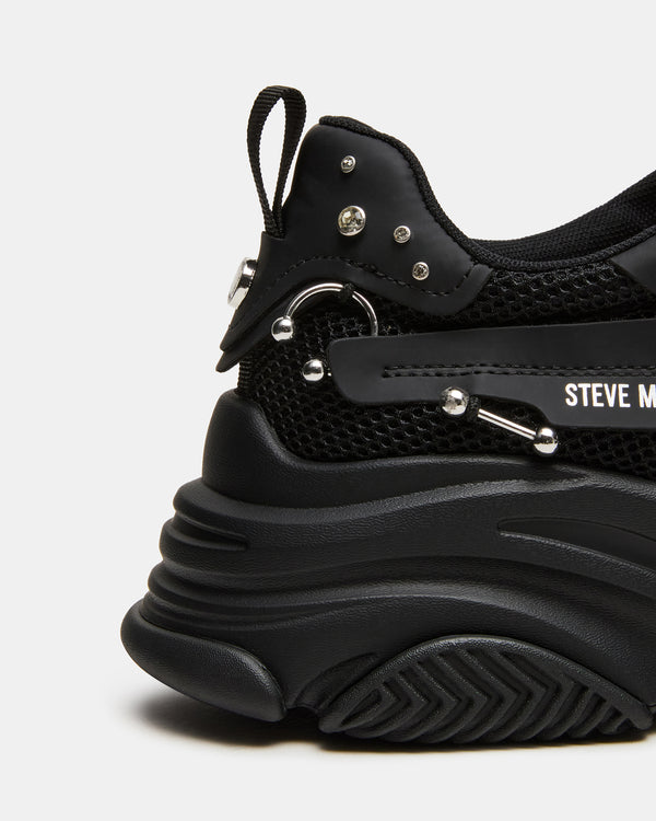 Steve Madden Pierced Black PIERCED MEN'S SHOES