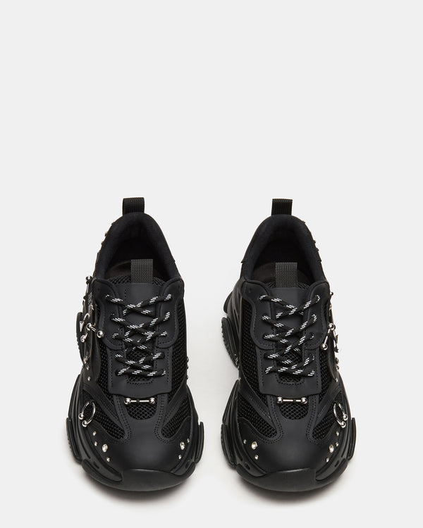 Steve Madden Pierced Black PIERCED MEN'S SHOES
