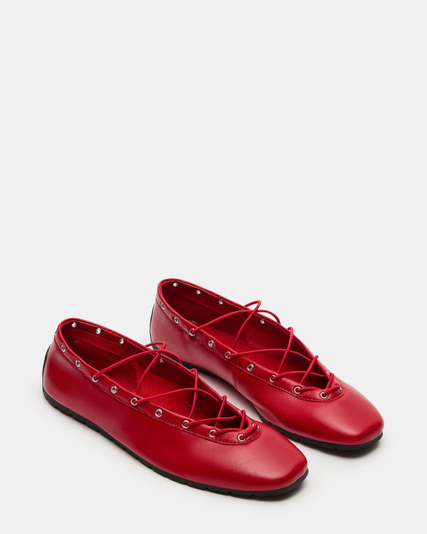 Steve Madden Pointe Red Leather POINTE