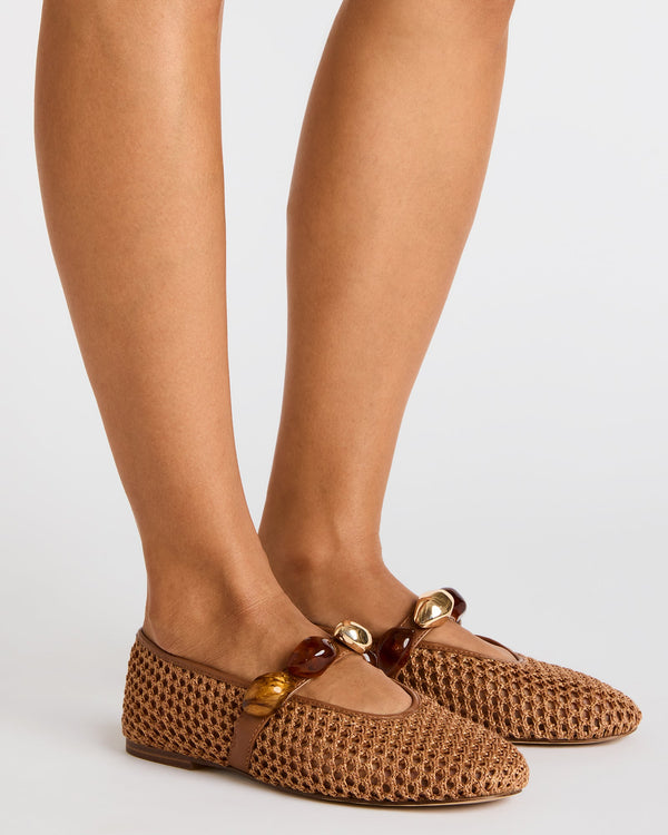Steve Madden Poppin Brown Raffia POPPIN