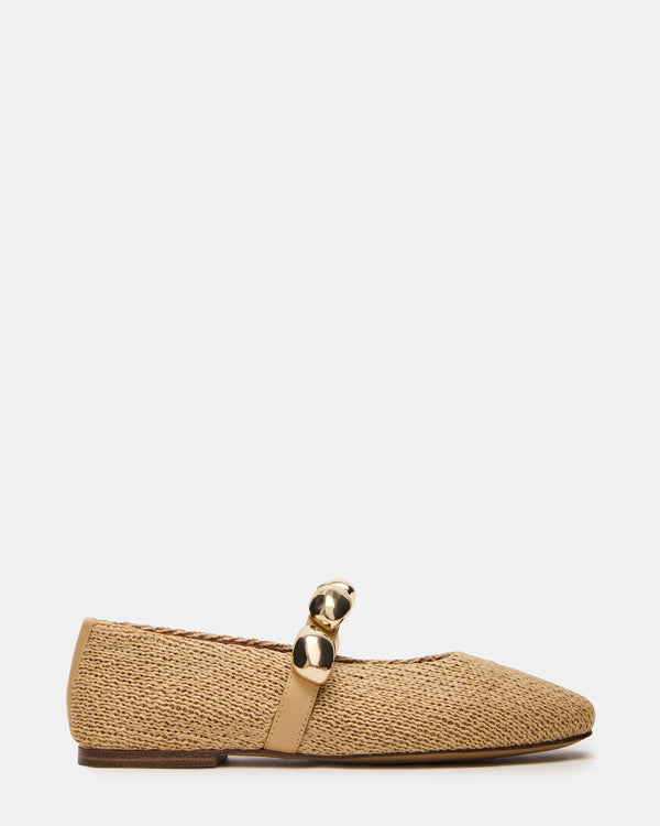 Steve Madden Poppin Natural Raffia