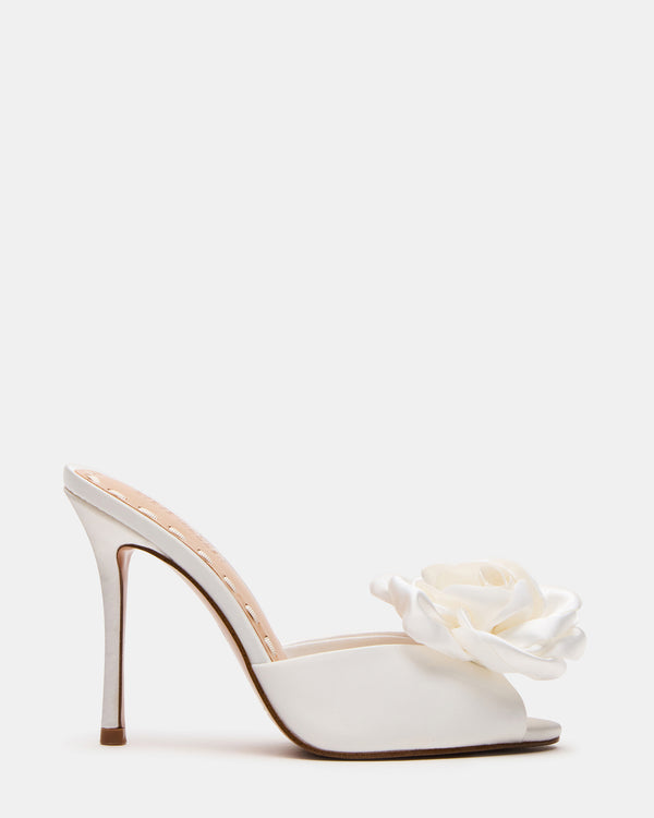 Steve Madden Priya Flower Ivory Satin