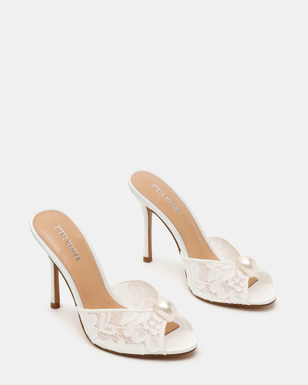 Steve Madden Priya Pearl White Lace PRIYAPEARL
