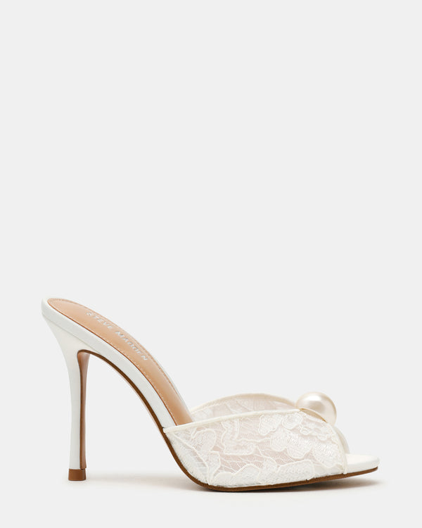 Steve Madden Priya Pearl White Lace PRIYAPEARL