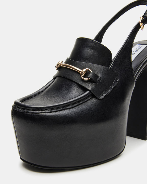 Steve Madden Quinn Black Leather