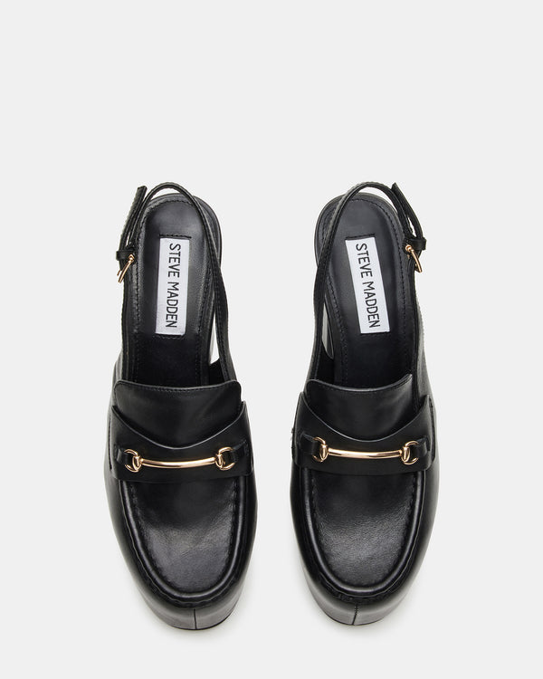 Steve Madden Quinn Black Leather