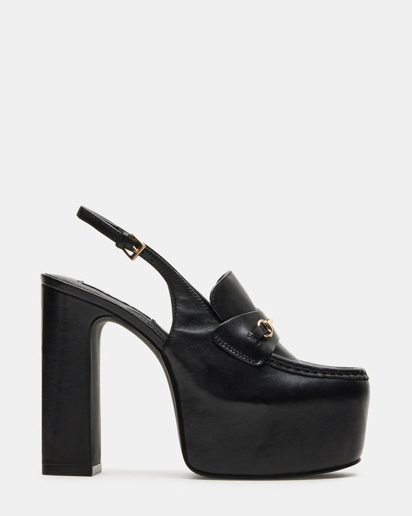 Steve Madden Quinn Black Leather