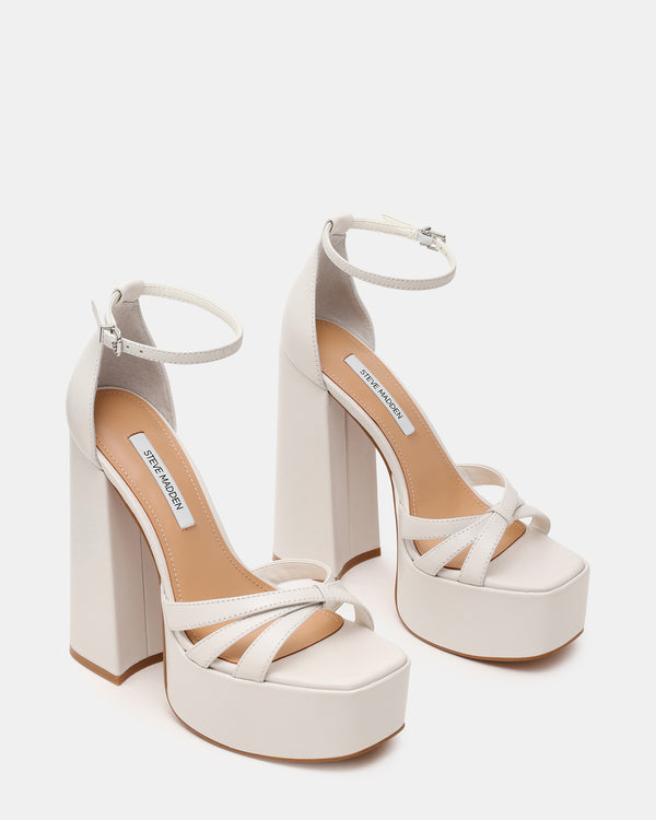 Steve Madden Retro White Leather