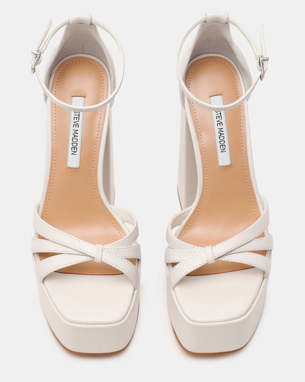 Steve Madden Retro White Leather