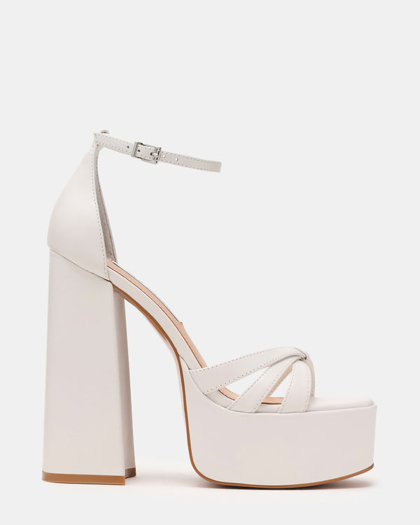 Steve Madden Retro White Leather