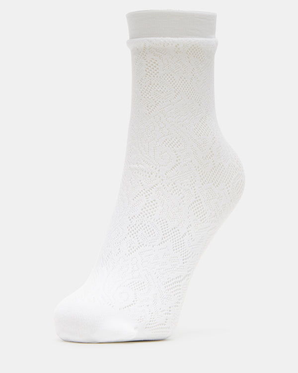 Steve Madden Rich Socks White RICHSOCKS
