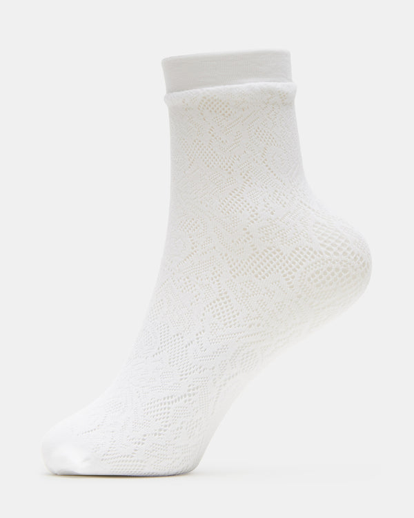 Steve Madden Rich Socks White RICHSOCKS