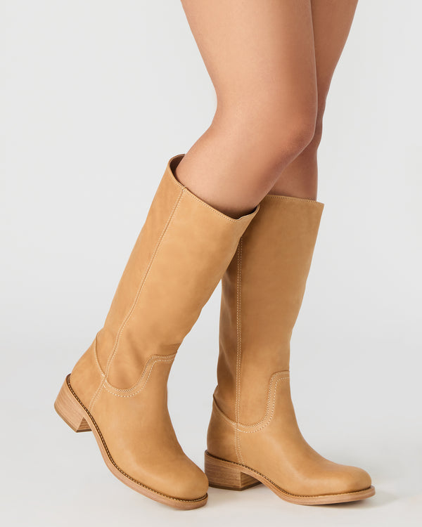 Steve Madden Riggs Banana Leather Wide Calf