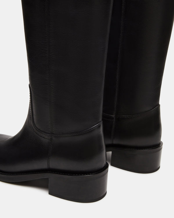 Steve Madden Riggs Black Leather