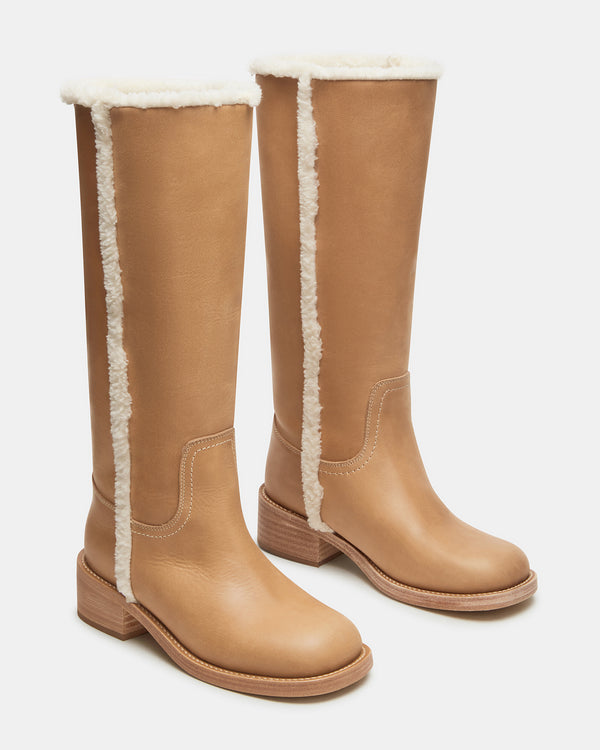 Steve Madden Riggs Faux Fur Banana Leather