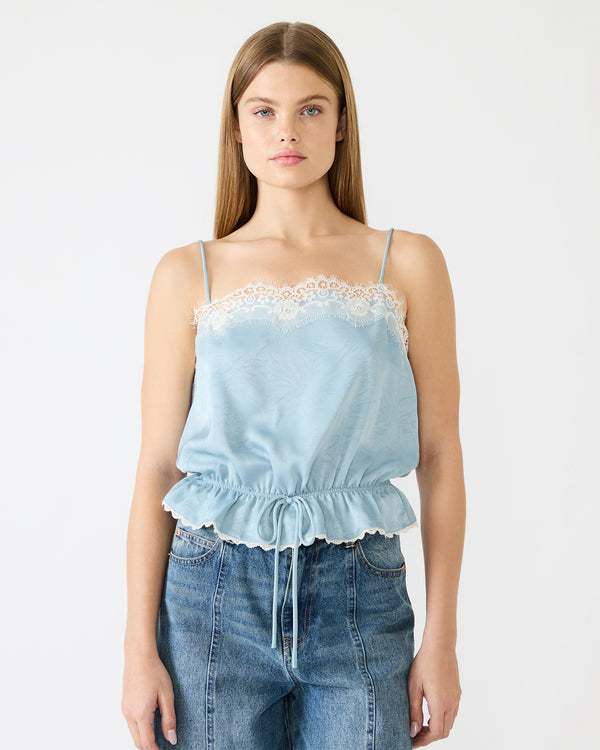 Steve Madden Roan Top Dusty Blue ROANTOP