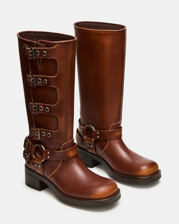 Steve Madden Rocky Cognac Distressed ROCKY