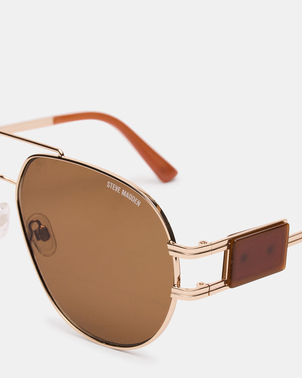 Steve Madden Rowan Sunglasses Gold ROWANSUNGLASSES
