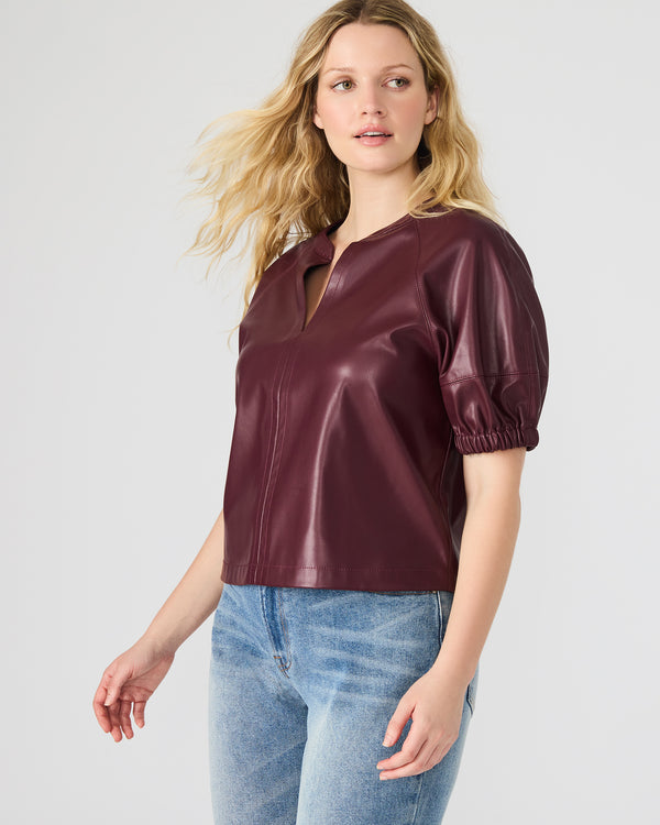 Steve Madden Roxanne Top Wine ROXANNETOP