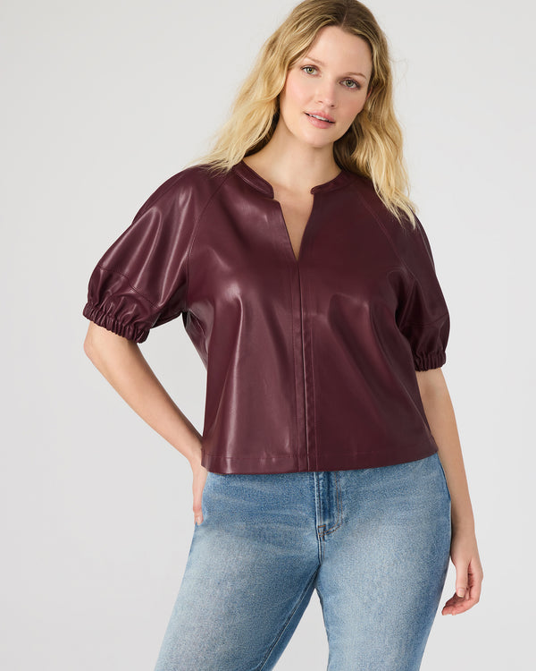 Steve Madden Roxanne Top Wine ROXANNETOP