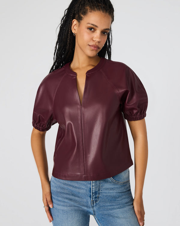 Steve Madden Roxanne Top Wine ROXANNETOP