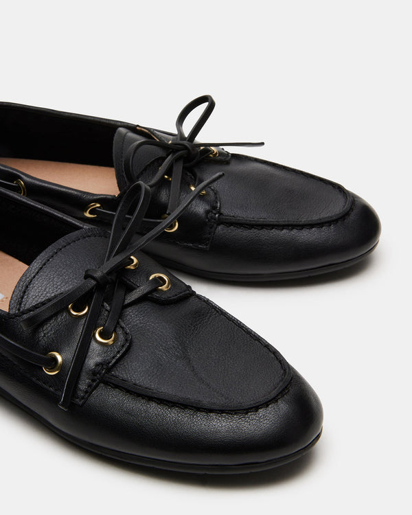 Steve Madden Sag Black Leather