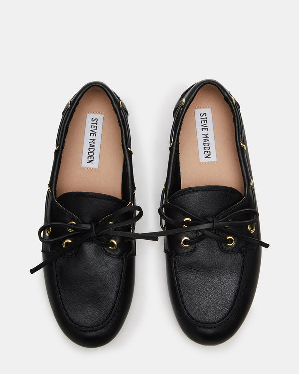 Steve Madden Sag Black Leather