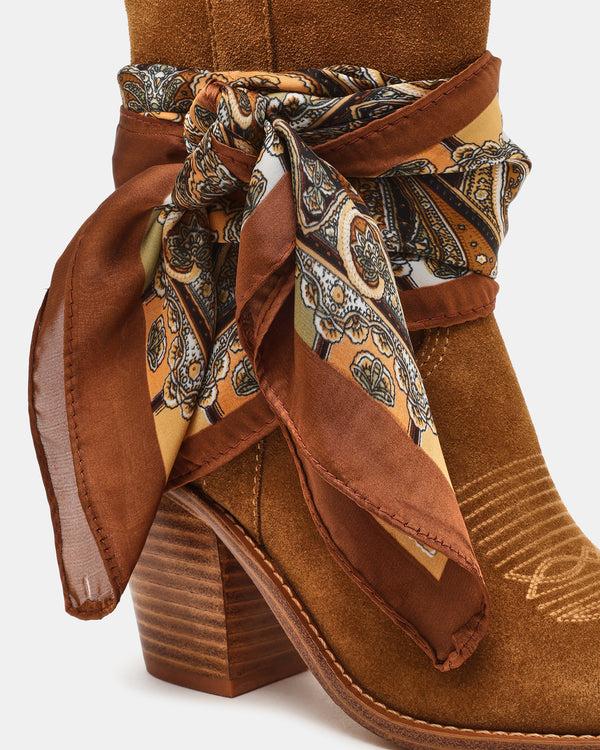 Steve Madden Sally Scarf Chestnut Suede