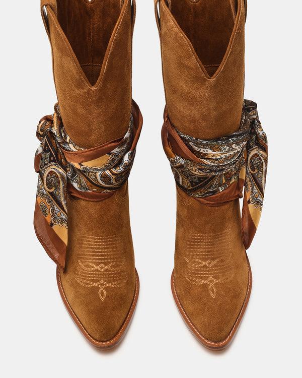 Steve Madden Sally Scarf Chestnut Suede