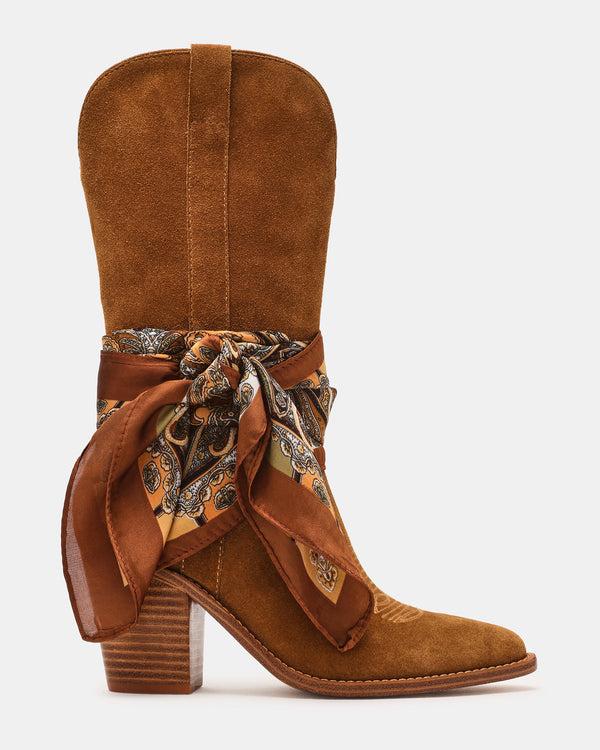 Steve Madden Sally Scarf Chestnut Suede