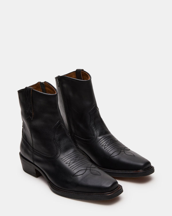 Steve Madden Sanderson Black Leather