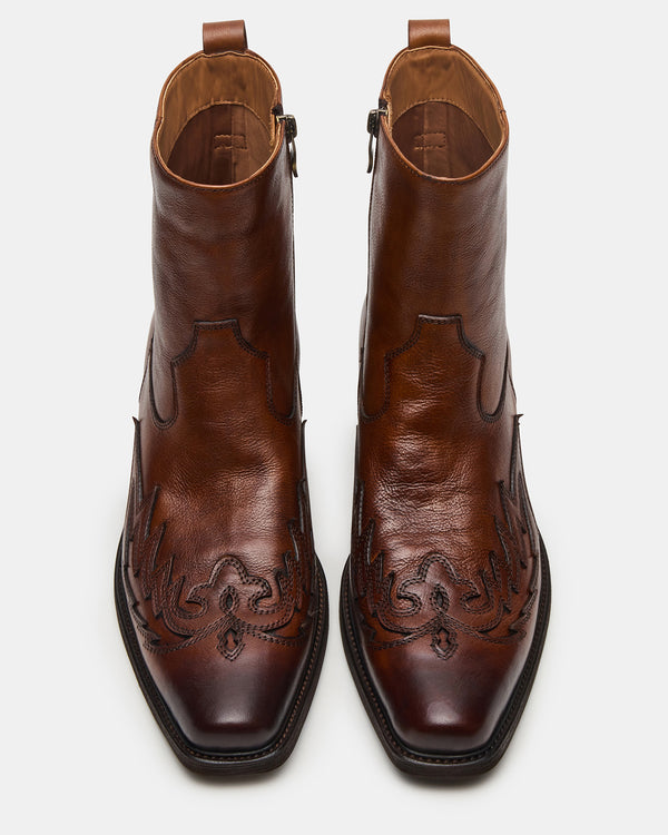 Steve Madden Santana Brown Leather