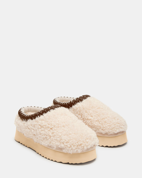 Steve Madden Selena Faux Shearling Natural