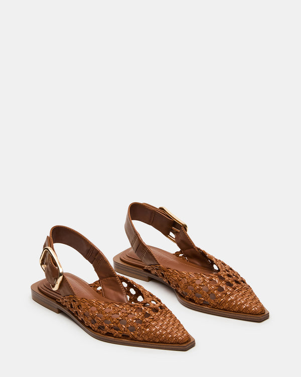 Steve Madden Shay Woven Cognac