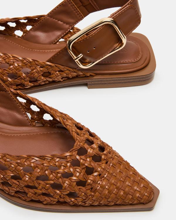 Steve Madden Shay Woven Cognac