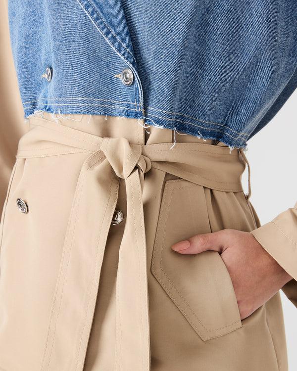 Steve Madden Shyla Coat Denim Multi SHYLACOAT