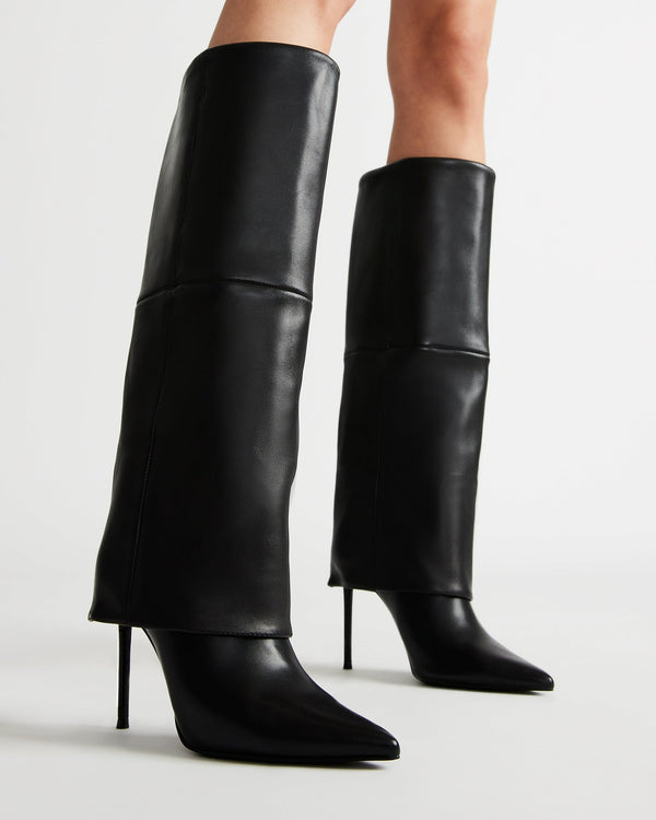 Steve Madden Smith Black Leather