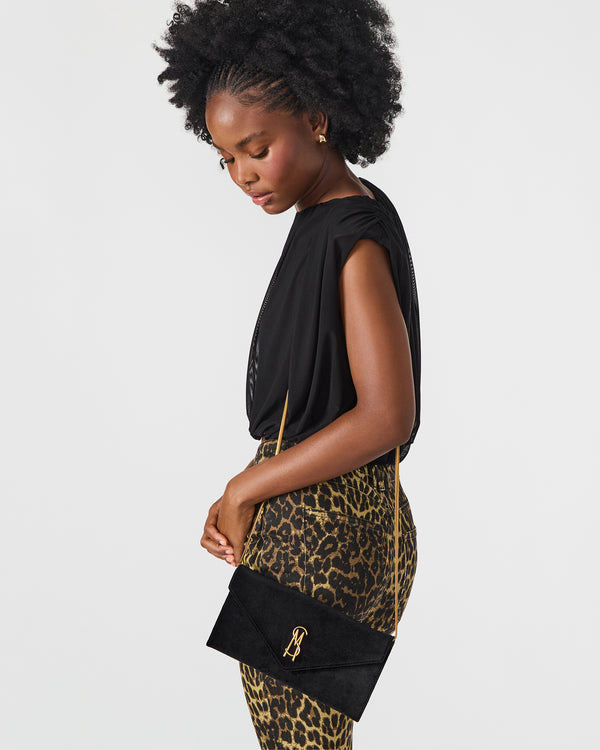 Steve Madden Smooth Bag Black Velvet SMOOTHBAG