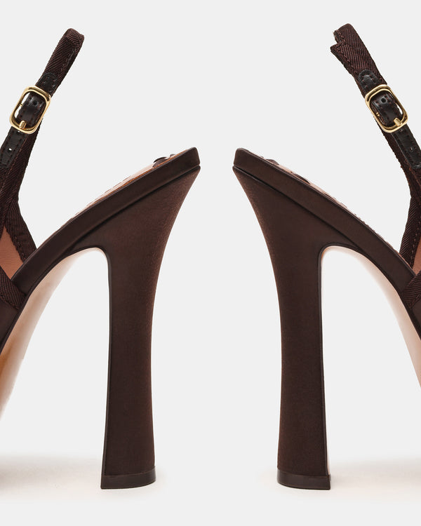 Steve Madden Sofie Brown Satin