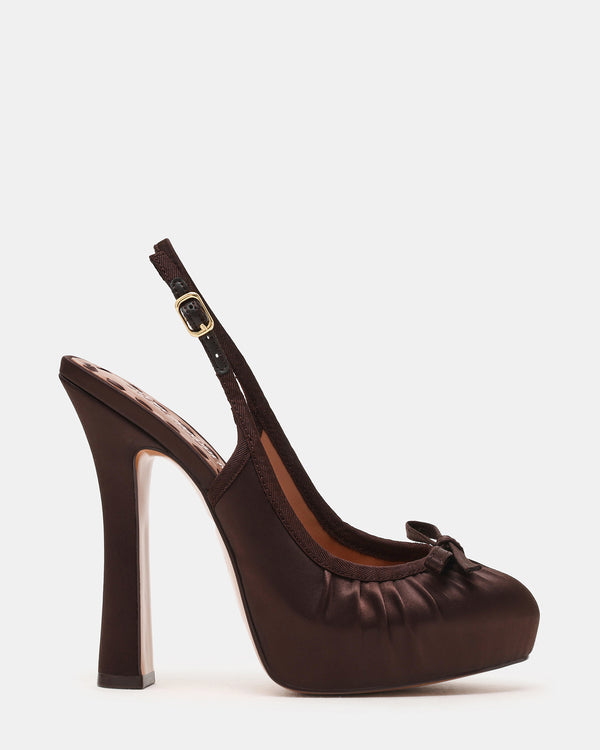 Steve Madden Sofie Brown Satin